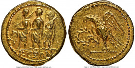 SCYTHIA. Geto-Dacians. Coson (ca. after 54 BC). AV stater (19mm, 8.54 gm, 12h). NGC Choice AU 5/5 - 3/5. Ca. 44-42 BC. Roman consul (L. Junius Brutus)...