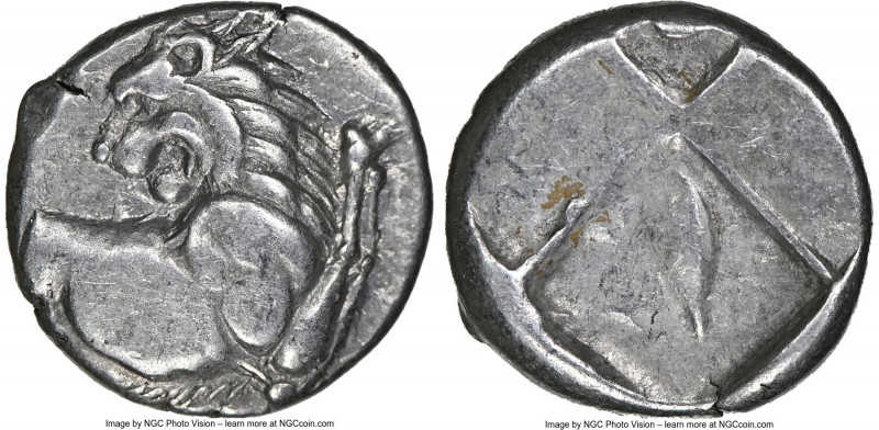 THRACE. Chersonesus. Ca. 4th century BC. AR hemidrachm (12mm). NGC Choice XF. Pe...