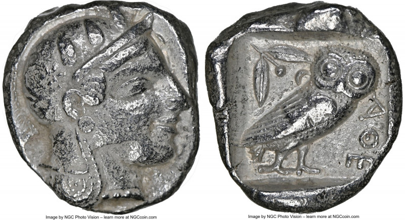 ATTICA. Athens. Ca. 465-455 BC. AR tetradrachm (24mm, 16.97 gm, 11h). NGC XF 4/5...