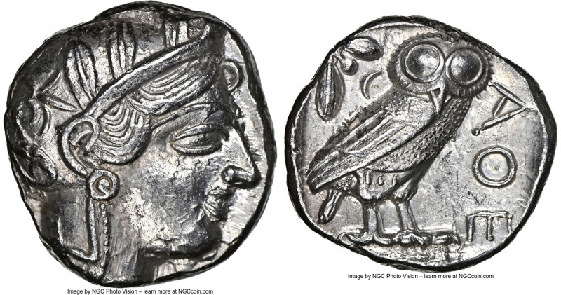 ATTICA. Athens. Ca. 440-404 BC. AR tetradrachm (23mm, 17.19 gm, 2h). NGC Choice ...