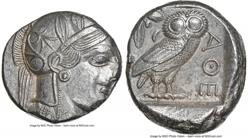 ATTICA. Athens. Ca. 440-404 BC. AR tetradrachm (23mm, 17.19 gm, 7h). NGC Choice ...