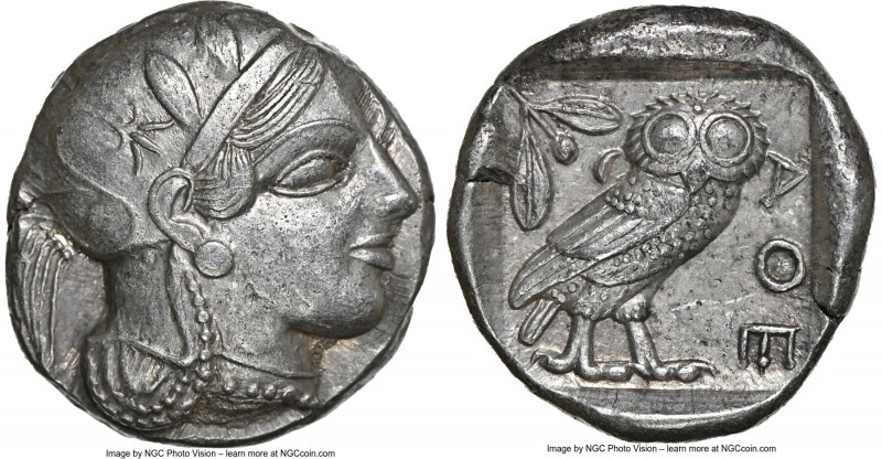 ATTICA. Athens. Ca. 440-404 BC. AR tetradrachm (24mm, 17.14 gm, 11h). NGC Choice...
