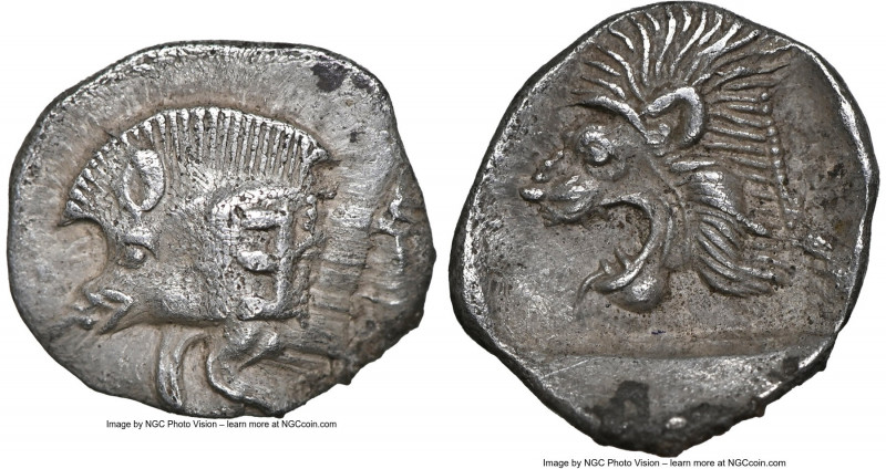 MYSIA. Cyzicus. Ca. 450-400 BC. AR obol(?) (11mm, 2h). NGC Choice XF. Forepart o...