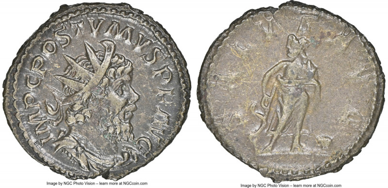 Postumus, Romano-Gallic Empire (AD 260-269). BI antoninianus (21mm, 4.01 gm, 6h)...