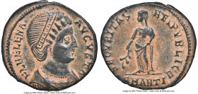 Helena (AD 324-328/30). AE3 or BI nummus (20mm, 2.48 gm, 11h). NGC Choice XF 5/5 - 3/5. Antioch, 10th officina, ca. AD 325-326. FL HELENA-AVGVSTA, pla...