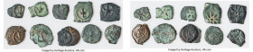 ANCIENT LOTS. Judaea. Ca. 1st centuries BC-AD. Lot of ten (10) AE prutahs. Fine. Fine. Includes: Various issuers, dates and themes. Ten (10) coins in ...