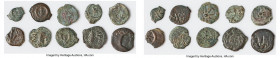 ANCIENT LOTS. Judaea. Ca. 1st centuries BC-AD. Lot of ten (10) AE prutahs. Fine. Fine. Includes: Various issuers, dates and themes. Ten (10) coins in ...
