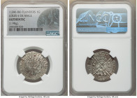 Flanders. Louis II de Mâle 4-Piece Lot of Certified Gros ND (1346-1384) Authentic NGC, Boudeau-2233. Weights range from 1.33-1.98gm. Sold as is, no re...