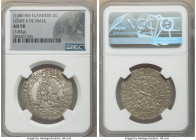 Flanders. Louis II de Mâle Double Gros (Botdraeger) ND (1346-1384) AU58 NGC, DeMey-220, Boudeau-2232. 3.82gm. 

HID09801242017

© 2020 Heritage Au...