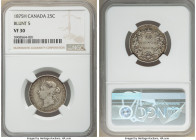 Victoria 25 Cents 1875-H VF30 NGC, Heaton mint, KM5. Blunt "5" in date. 

HID09801242017

© 2020 Heritage Auctions | All Rights Reserved