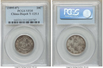 3-Piece Lot of Certified Multiple Cents, 1) Hupeh. Kuang-hsü 20 Cents ND (1895-1907) - VF35 PCGS, Ching mint, KM-Y125.1 2) Manchurian Provinces. Hsüan...