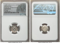 Strasbourg. Anonymous 4-Piece Lot of Certified Deniers (Fleur-de-Lis Bracteates) ND (1300-1500) Authentic NGC, Rob-9051. Weights range from 0.33-0.38g...