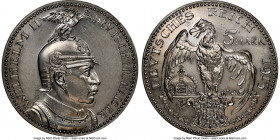 Prussia. Wilhelm II silver Pattern 5 Mark 1913 MS65 NGC, Schaaf-114/G2. Karl Goetz private issue. Most likely later strike.

HID09801242017

© 202...