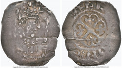 Stephen (1135-1154) Penny ND (c. 1136-1145) AU Details (Cracked Planchet) NGC, Southwark mint, Watford type, S-1278. Defaced obverse die. Photo certif...