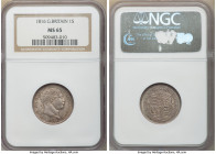 George III Shilling 1816 MS65 NGC, KM666, S-3790. Cadet-gray color infused with a rose tint and accented by pastel shades near peripheries. 

HID098...