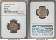 George IV "Bare Head" Shilling 1825 MS65 NGC, KM694, S-3812. First year of type. Orange-induced olive-gray toning. 

HID09801242017

© 2020 Herita...