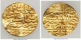 Ottoman Empire. Suleyman I (AH 926-974 / AD 1520-1560) gold Sultani AH 926 (AD 1520/1521) VF, Sidrekipsi mint (Greece), A-1317. 18.3mm. 3.42gm. 

HI...