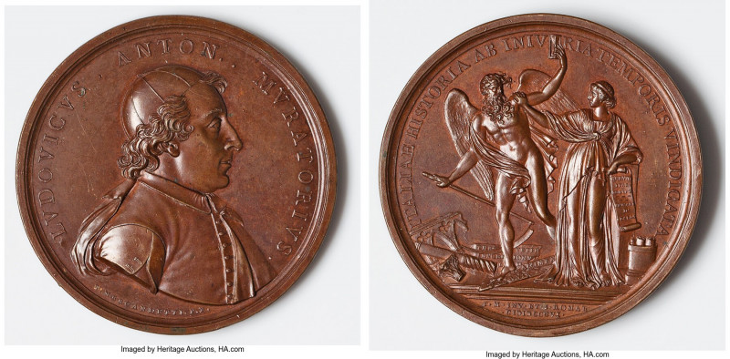 Modena. Ludovico Antonio Murator bronze Medal 1806 AU, Forrer IV, pg. 31, Esslin...