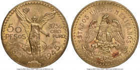 Estados Unidos gold 50 Pesos 1945 MS63 NGC, Mexico City mint, KM481. AGW 1.2056 oz. 

HID09801242017

© 2020 Heritage Auctions | All Rights Reserv...