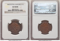 Republic Centavo 1863 AU58 Brown NGC, Heaton mint, KM-Y7. Cordovan brown and chocolate color. 

HID09801242017

© 2020 Heritage Auctions | All Rig...