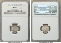 Republic 1/4 Bolivar (25 Centimos) 1894-A MS62 NGC, Paris mint, KM-Y20. Two year type. 

HID09801242017

© 2020 Heritage Auctions | All Rights Res...