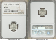 Republic 1/4 Bolivar (25 Centimos) 1929-(p) MS64 NGC, Philadelphia mint, KM-Y20.

HID09801242017

© 2020 Heritage Auctions | All Rights Reserved