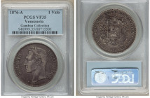Republic Venezolano 1876-A VF35 PCGS, Paris mint, KM-Y16. One year type. Ex. Gamboa Collection

HID09801242017

© 2020 Heritage Auctions | All Rig...