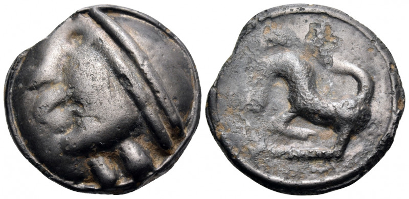 CELTIC, Gaul. Sequani. Circa 70-40 BC. Unit (Potin, 19 mm, 5.09 g, 3 h). Celtici...