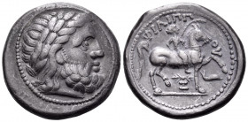 CELTIC, Lower Danube. Uncertain tribe. Imitating Philip II of Macedon, 3rd century BC. Tetradrachm (Silver, 26 mm, 13.88 g, 1 h), imitating Amphipolis...