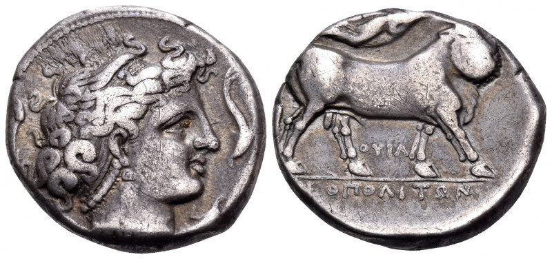 CAMPANIA. Neapolis. Circa 300 BC. Stater (Silver, 21 mm, 7.47 g, 4 h), struck un...