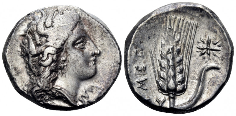 LUCANIA. Metapontum. Circa 330-290 BC. Didrachm or nomos (Silver, 20 mm, 7.96 g,...