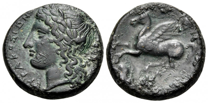 SICILY. Syracuse. Timoleon and the Third Democracy, 344-317 BC. (Bronze, 17 mm, ...