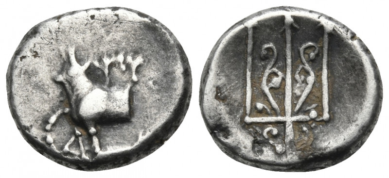 THRACE. Byzantion. Circa 387/6-340 BC. Hemidrachm (Silver, 11 mm, 1.84 g, 6 h). ...