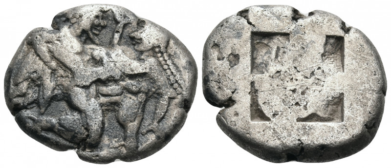 ISLANDS OFF THRACE, Thasos. Circa 480-463 BC. Stater (Silver, 21 mm, 8.38 g). Nu...