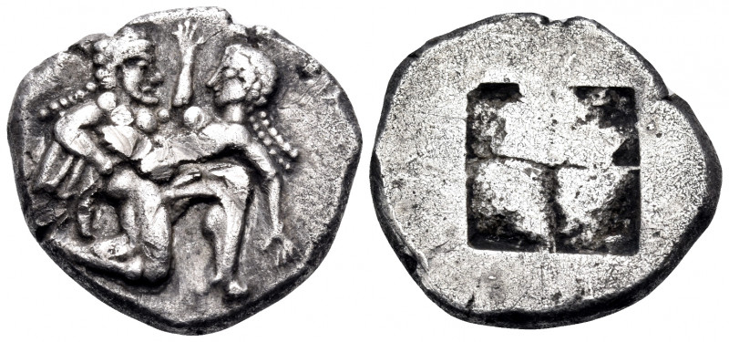 ISLANDS OFF THRACE, Thasos. Circa 480-463 BC. Stater (Silver, 21 mm, 8.95 g). Nu...