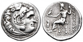 KINGS OF THRACE. Lysimachos, 305-281 BC. Drachm (Silver, 17 mm, 4.25 g, 12 h), Kolophon, circa 299/8-297/6. Head of youthful Herakles to right, wearin...