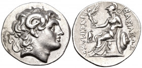 KINGS OF THRACE. Lysimachos, 305-281 BC. Tetradrachm (Silver, 30 mm, 16.74 g, 1 h), Abydos (?), circa 270s. Diademed head of Alexander the Great to ri...