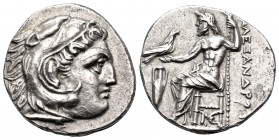 KINGS OF MACEDON. Alexander III ‘the Great’, 336-323 BC. Drachm (Silver, 17 mm, 4.27 g, 10 h), Lampsakos, under Antigonos I Monophthalmos, c. 310-301....