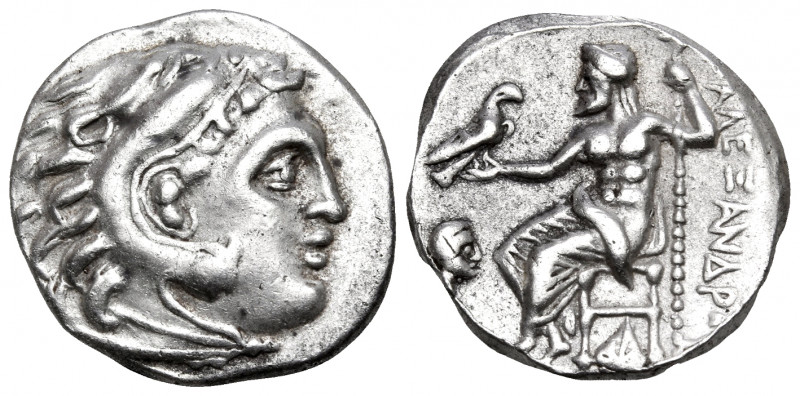 KINGS OF MACEDON. Alexander III ‘the Great’, 336-323 BC. Drachm (Silver, 18 mm, ...