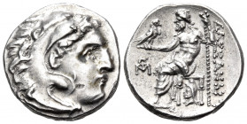 KINGS OF MACEDON. Alexander III ‘the Great’, 336-323 BC. Drachm (Silver, 17 mm, 4.33 g, 11 h), struck posthumously under Antigonos I Monopthalmos, Aby...