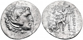 KINGS OF MACEDON. Alexander III ‘the Great’, 336-323 BC. Tetradrachm (Silver, 36 mm, 16.12 g, 12 h), struck posthumously, Temnos, circa 188-170. Head ...