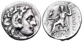 KINGS OF MACEDON. Alexander III ‘the Great’, 336-323 BC. Drachm (Silver, 17 mm, 4.80 g, 1 h), struck under Antigonos I Monopthalmos, Kolophon, c. 310-...
