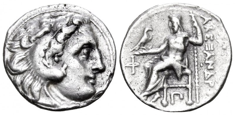 KINGS OF MACEDON. Alexander III ‘the Great’, 336-323 BC. Drachm (Silver, 17 mm, ...