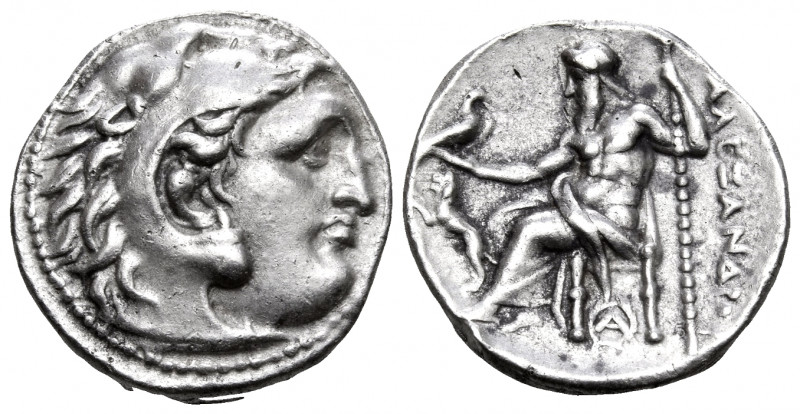 KINGS OF MACEDON. Alexander III ‘the Great’, 336-323 BC. Drachm (Silver, 17 mm, ...