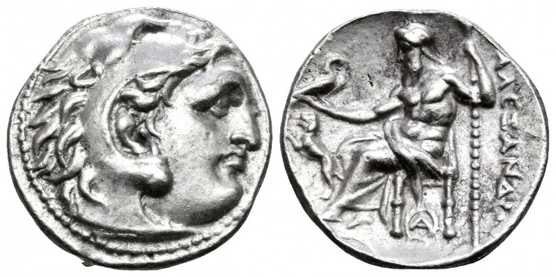 KINGS OF MACEDON. Alexander III ‘the Great’, 336-323 BC. Drachm (Silver, 17 mm, ...