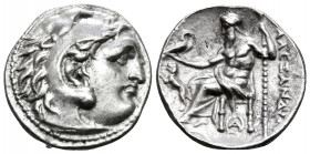 KINGS OF MACEDON. Alexander III ‘the Great’, 336-323 BC. Drachm (Silver, 17 mm, 4.49 g), struck under Lysimachos, Magnesia on the Maeander, c. 301/0-3...