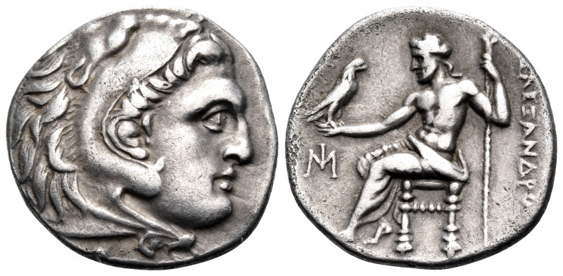 KINGS OF MACEDON. Alexander III ‘the Great’, 336-323 BC. Drachm (Silver, 18 mm, ...