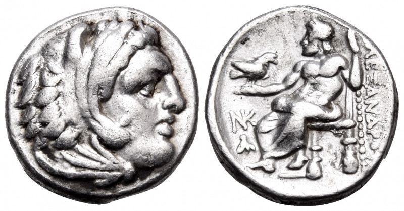 KINGS OF MACEDON. Alexander III ‘the Great’, 336-323 BC. Drachm (Silver, 16.5 mm...