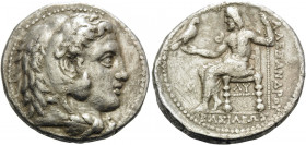 KINGS OF MACEDON. Alexander III ‘the Great’, 336-323 BC. Tetradrachm (Silver, 27 mm, 16.91 g, 12 h), struck under Philip III, Babylon, circa 323-317. ...