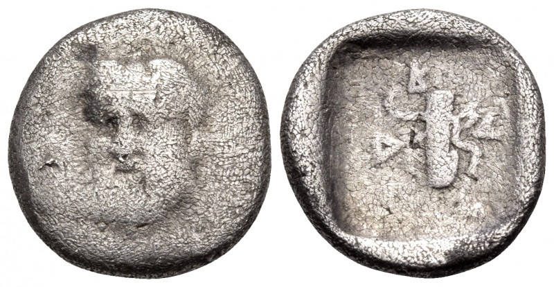 AKARNANIA. Herakleia. Circa 400-350 BC. Drachm (Silver, 14 mm, 2.13 g, 6 h). Hea...